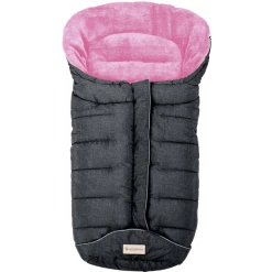 Altabebe Winterfußsack Active Mit 3M Füllung Dunkelgrau Rosa