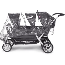 CHILDHOME Regenschutz Für Sixseater Transparent