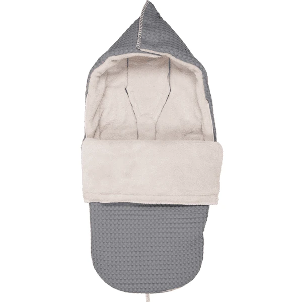 Koeka Buggy Fußsack Plüsch Oslo Grau/Kiesel 3 Koeka Buggy Fußsack Plüsch Oslo Grau/Kiesel