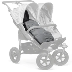 TFK Fußsack Cuddle - All Terrain Softshell Inkl. Wintercover Schwarz - Anthrazit